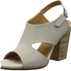 Coclico Casper Sandal white perforated heeled sz6